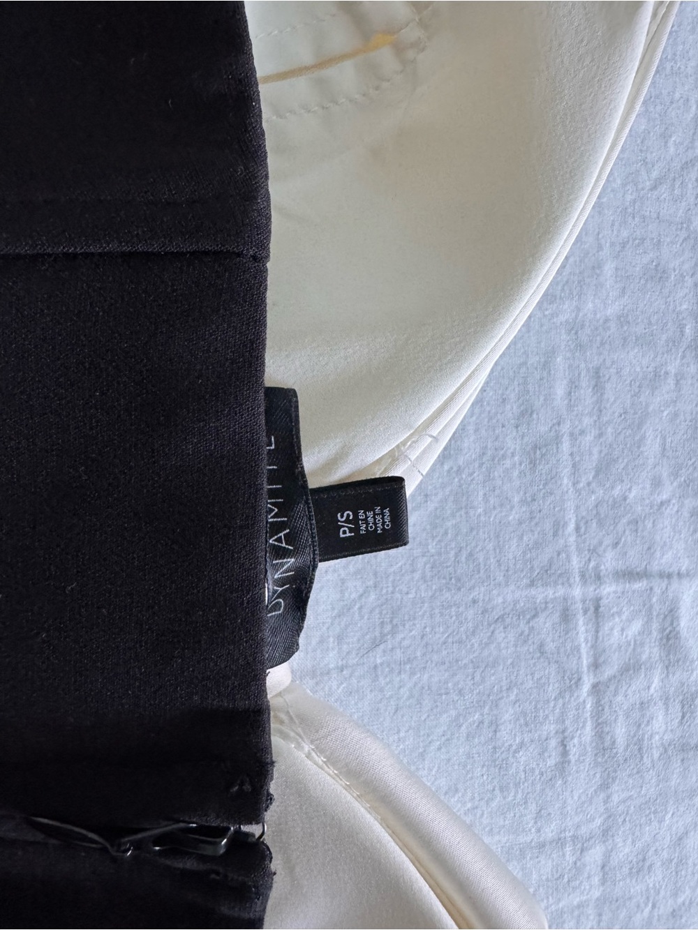 Dynamite Black and Cream Strapless Bow Accent Dress - Picture 3 of 3